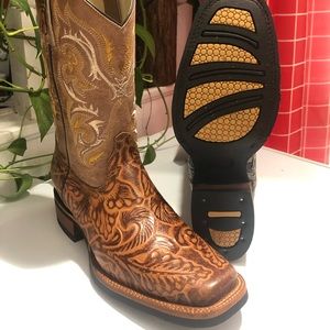 Rodeo boots cincelada 100 % leather Made in mexico